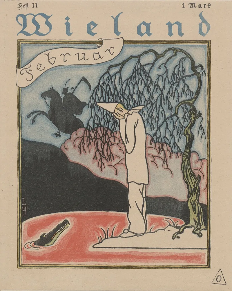 Titelillustration Wieland Zeitschrift Fur Kunst Und Dichtung Heft 11