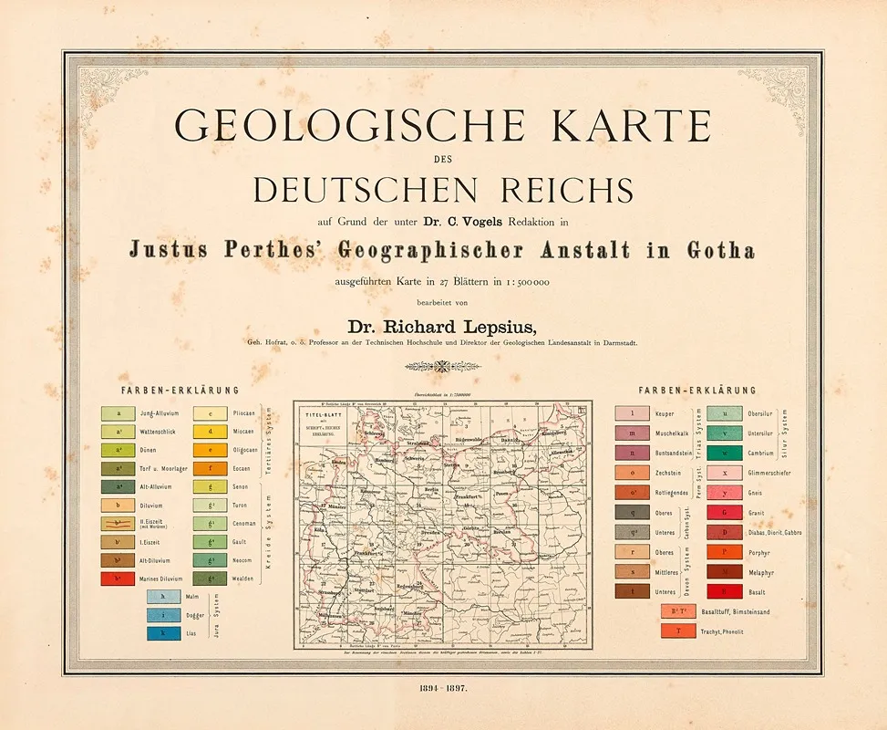 Title Page 21 by F. Stiebritz - Canvas Print