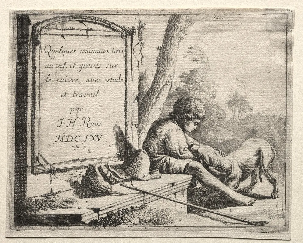 Title Page Shepherd Petting His Dog