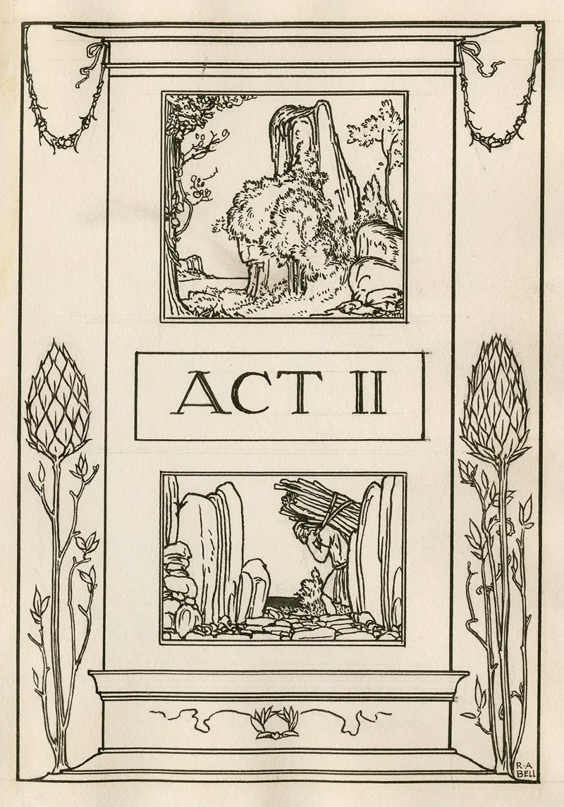 Title Page To Act 2 Of The Tempest