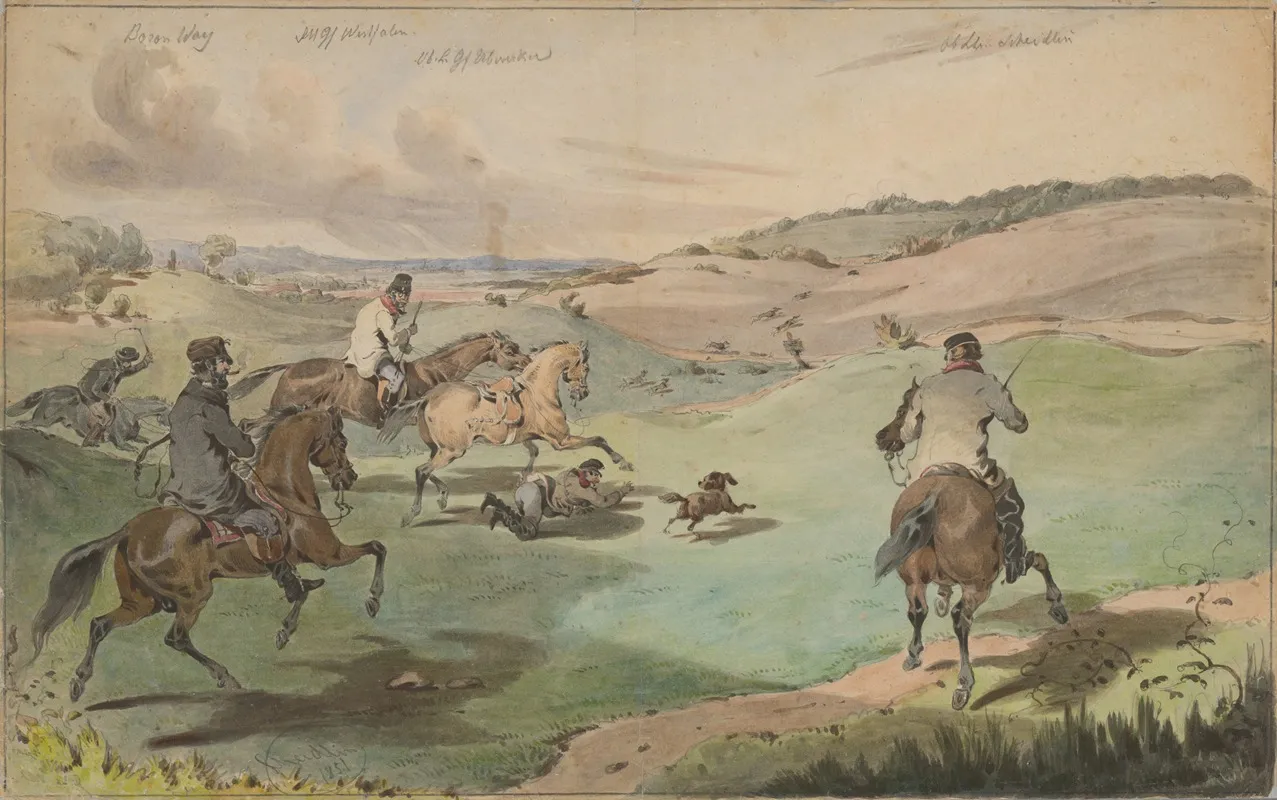 To Hunt by Friedrich Carl von Scheidlin - Canvas Print