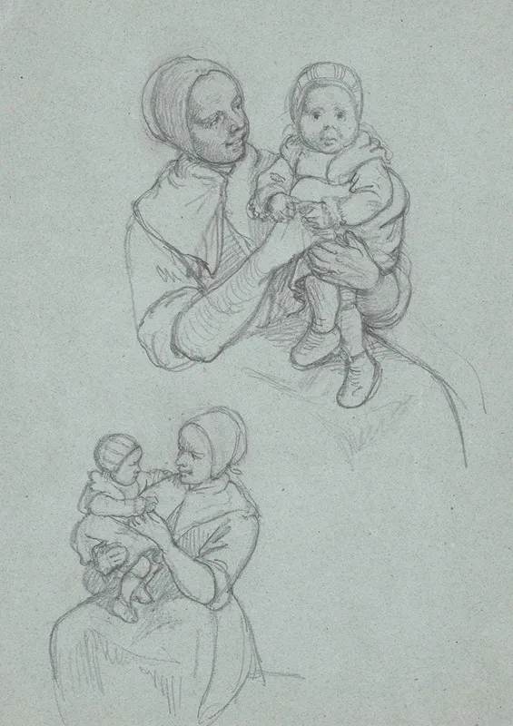 To Studier Af Dalkalla Med Barn