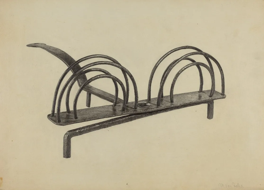 Toast Rack 10 by Maurice Van Felix - Canvas Print