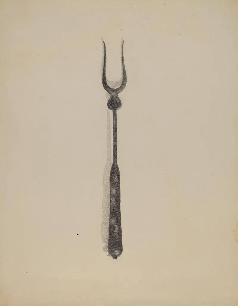 Toasting Fork by Anna Aloisi - Canvas Print