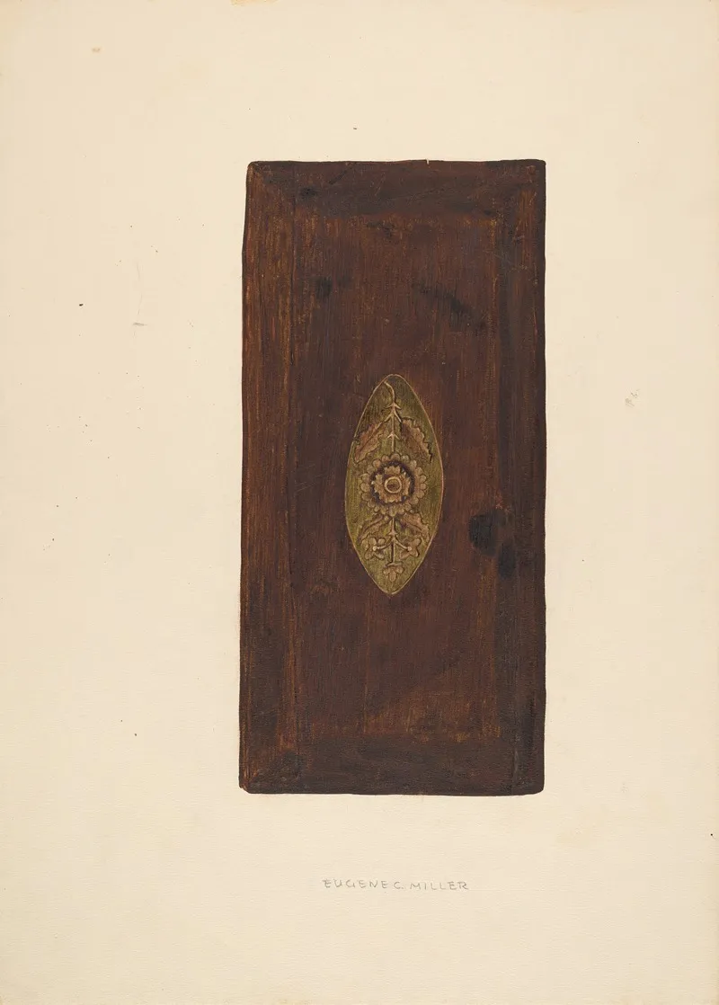 Tobacco Box Cover by Eugene C. Miller - Canvas Print