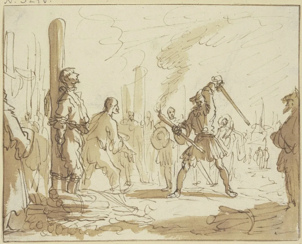 Tod Des Antonius Ijsbaarts Zu Tielt by Jan Luyken - Canvas Print
