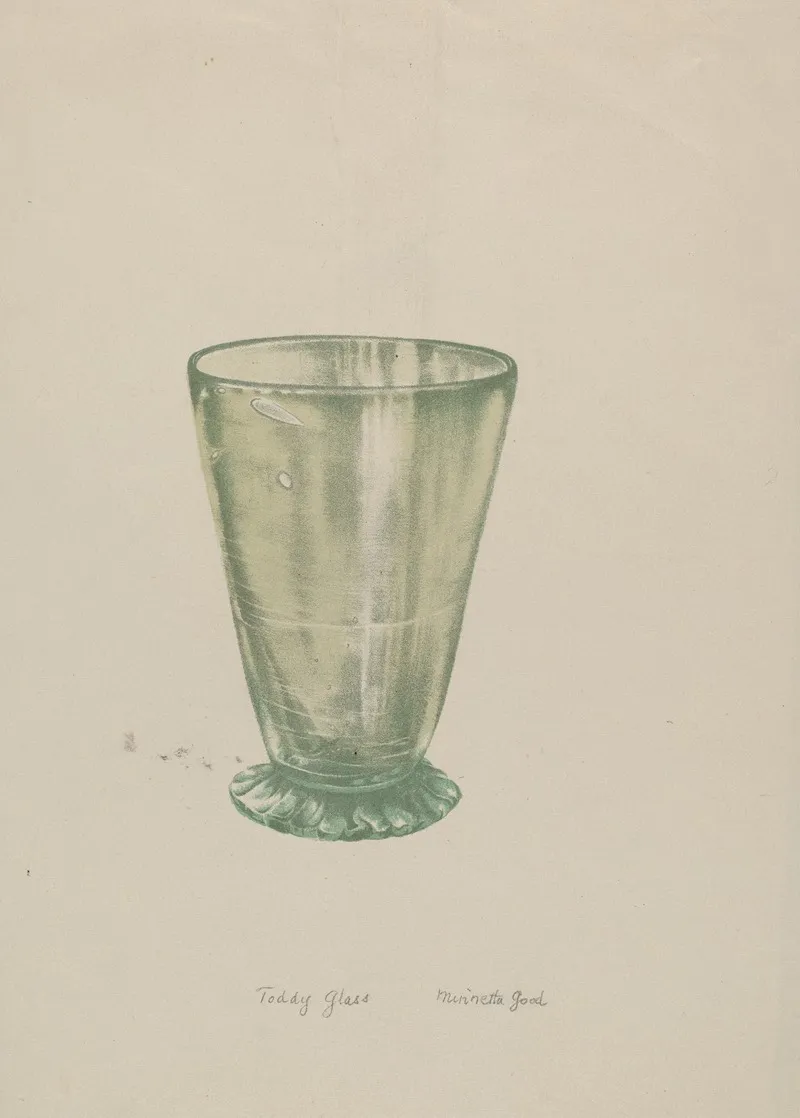 Toddy Glass 5 by Minetta Good - Canvas Print