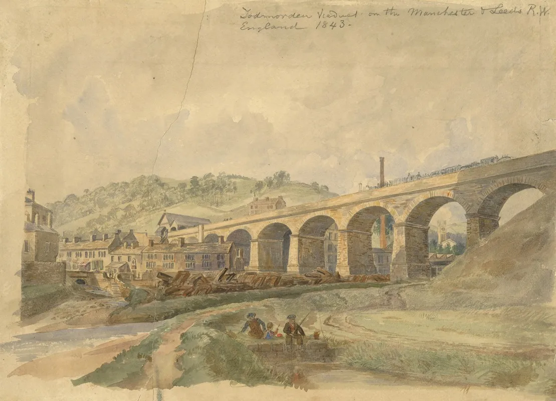 Todmorden Viaduct On The Manchester And Leeds Railway England