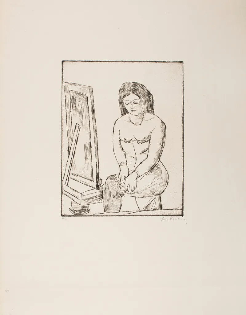 Toilette Before The Mirror