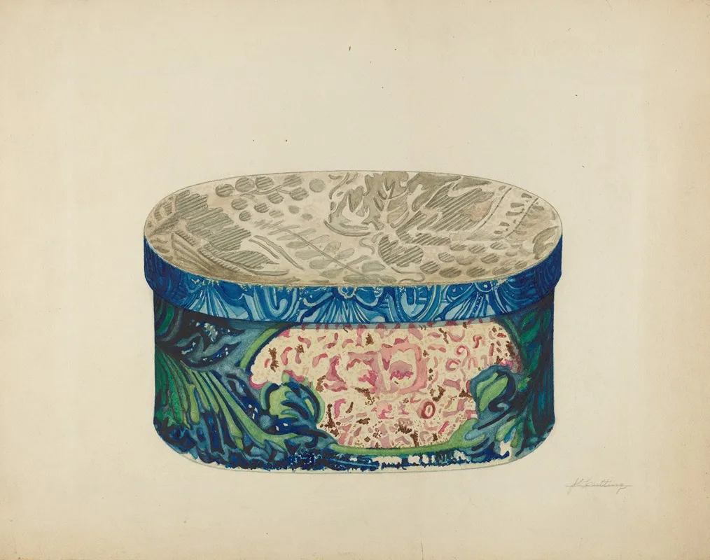 Toilette Box by John Cutting - Canvas Print