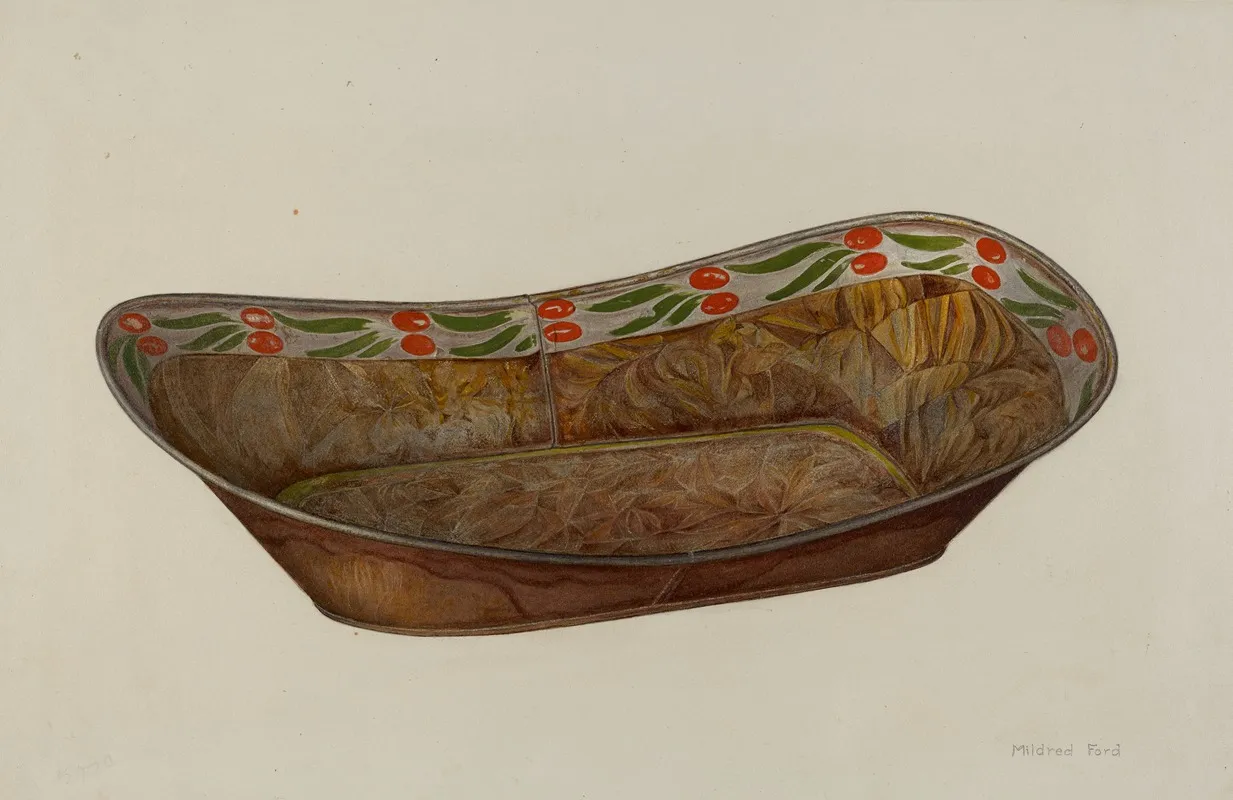 Toleware Bread Tray 5