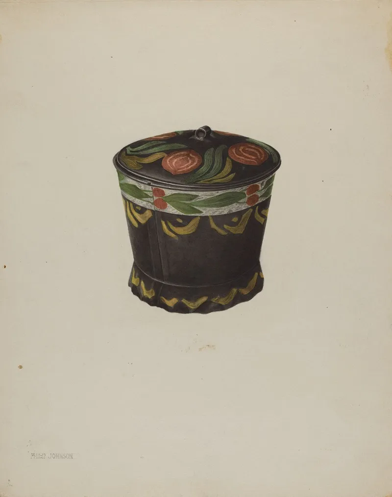 Toleware Sugar Bowl 3