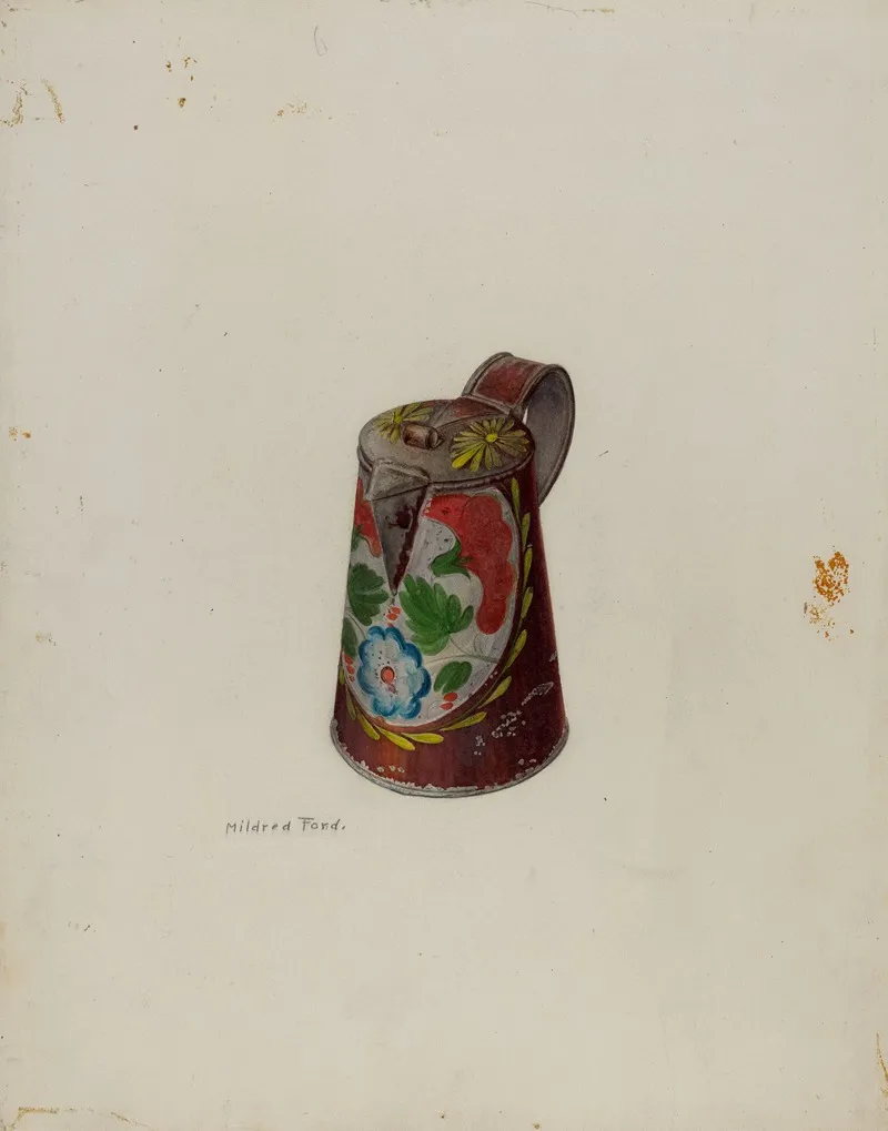 Toleware Syrup Pot 2