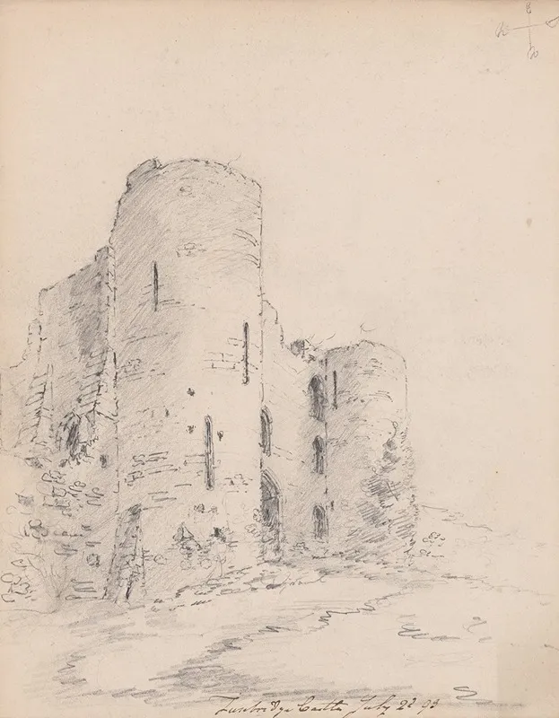 Tonbridge Castle Kent England by James Moore - Canvas Print