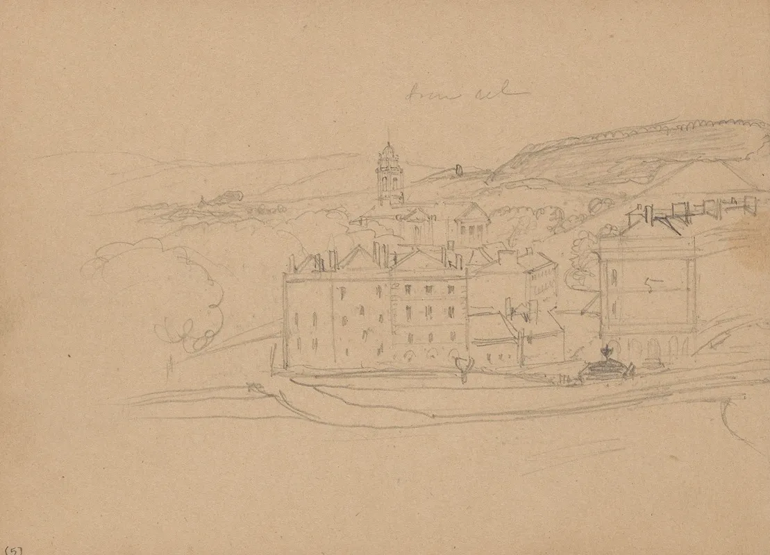 Topographical View Of A Town And Surrounding Country 2