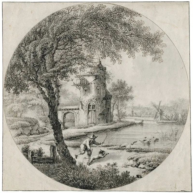 Toren Aan Een Vijver