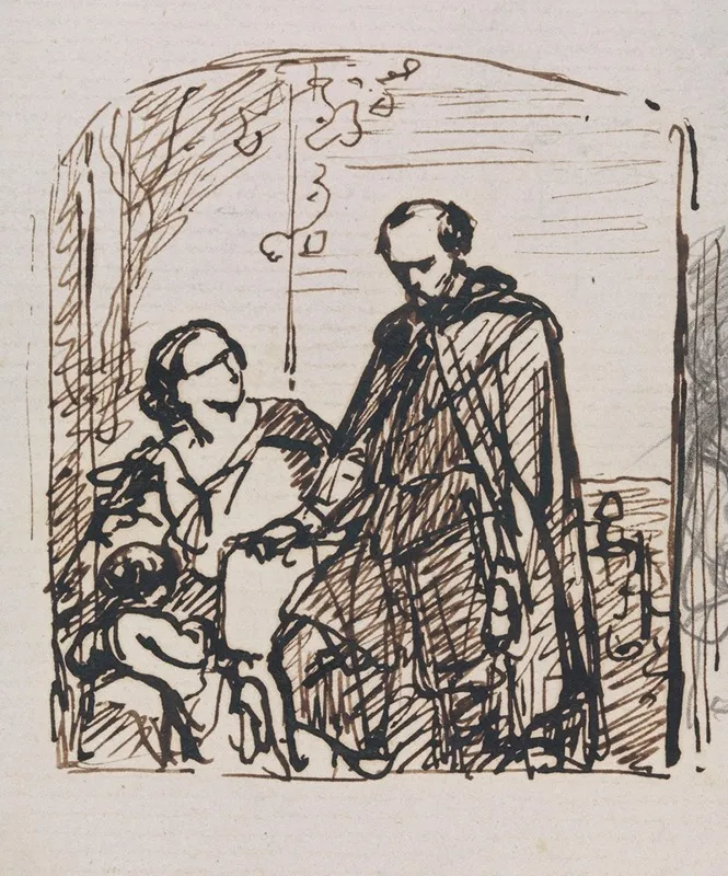 Torquato Tasso Dressed As A Sheperd Visits His Sister Cornelia In Sorrento 4