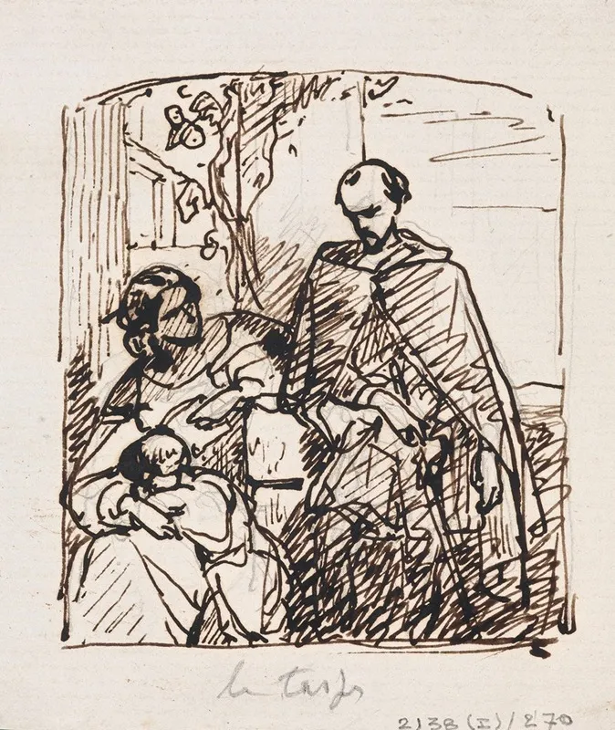 Torquato Tasso Dressed As A Sheperd Visits His Sister Cornelia In Sorrento 5