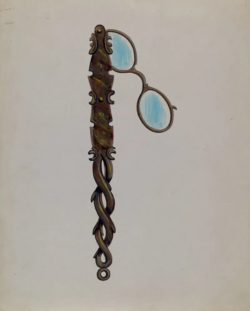 Tortoise Shell Lorgnette by Charles Enjoian - Canvas Print