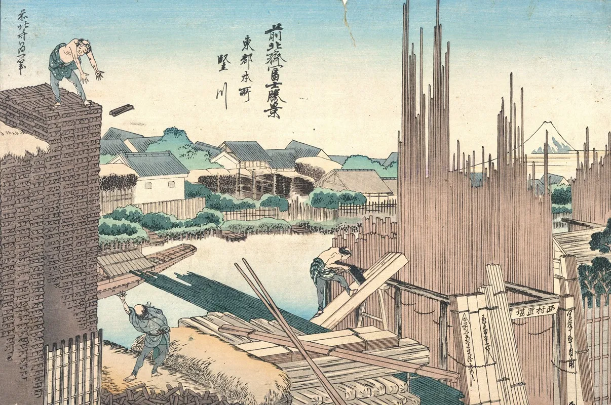 Toto Honjo Tatekawa by Katsushika Hokusai - Canvas Print