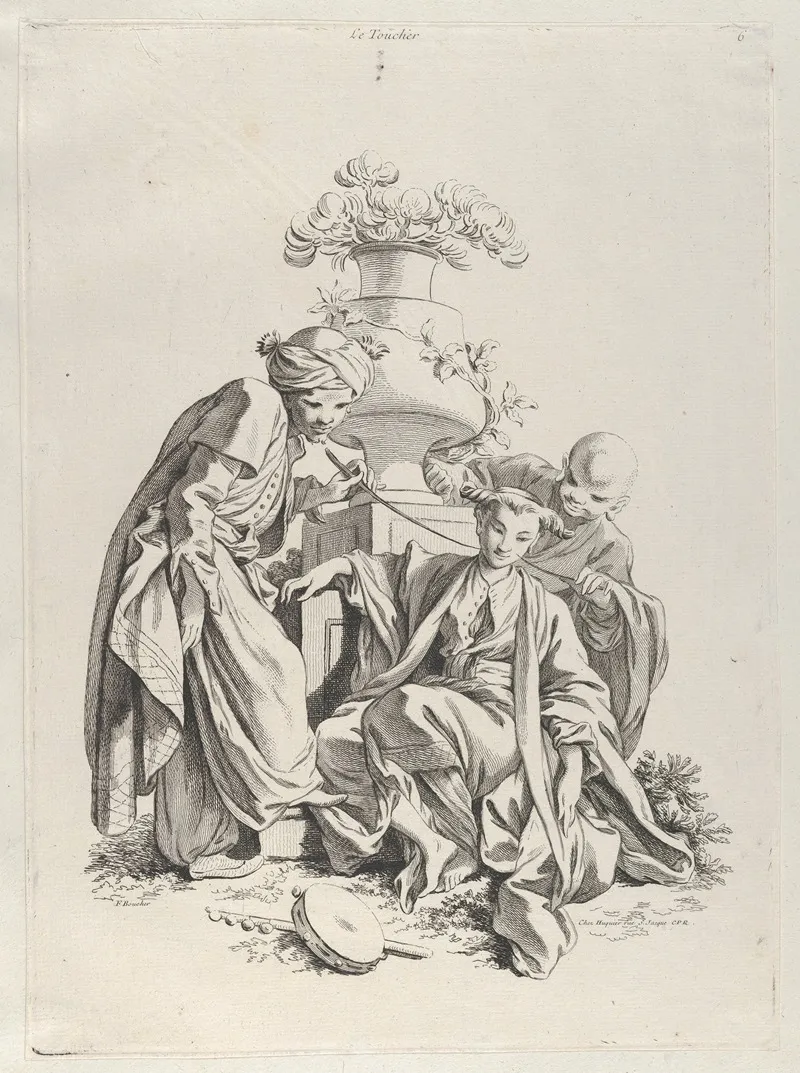 Touch 3 by François Boucher - Canvas Print