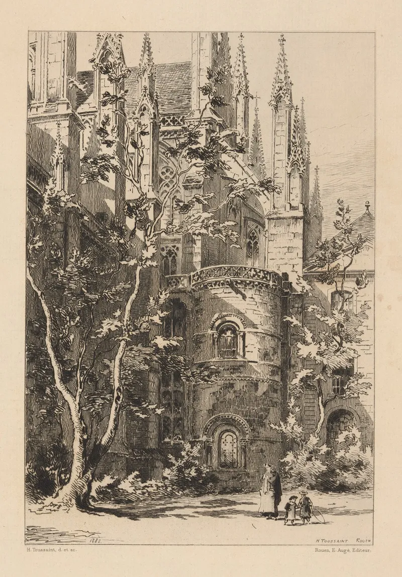 Tour Aux Clercs by Henri Toussaint - Canvas Print