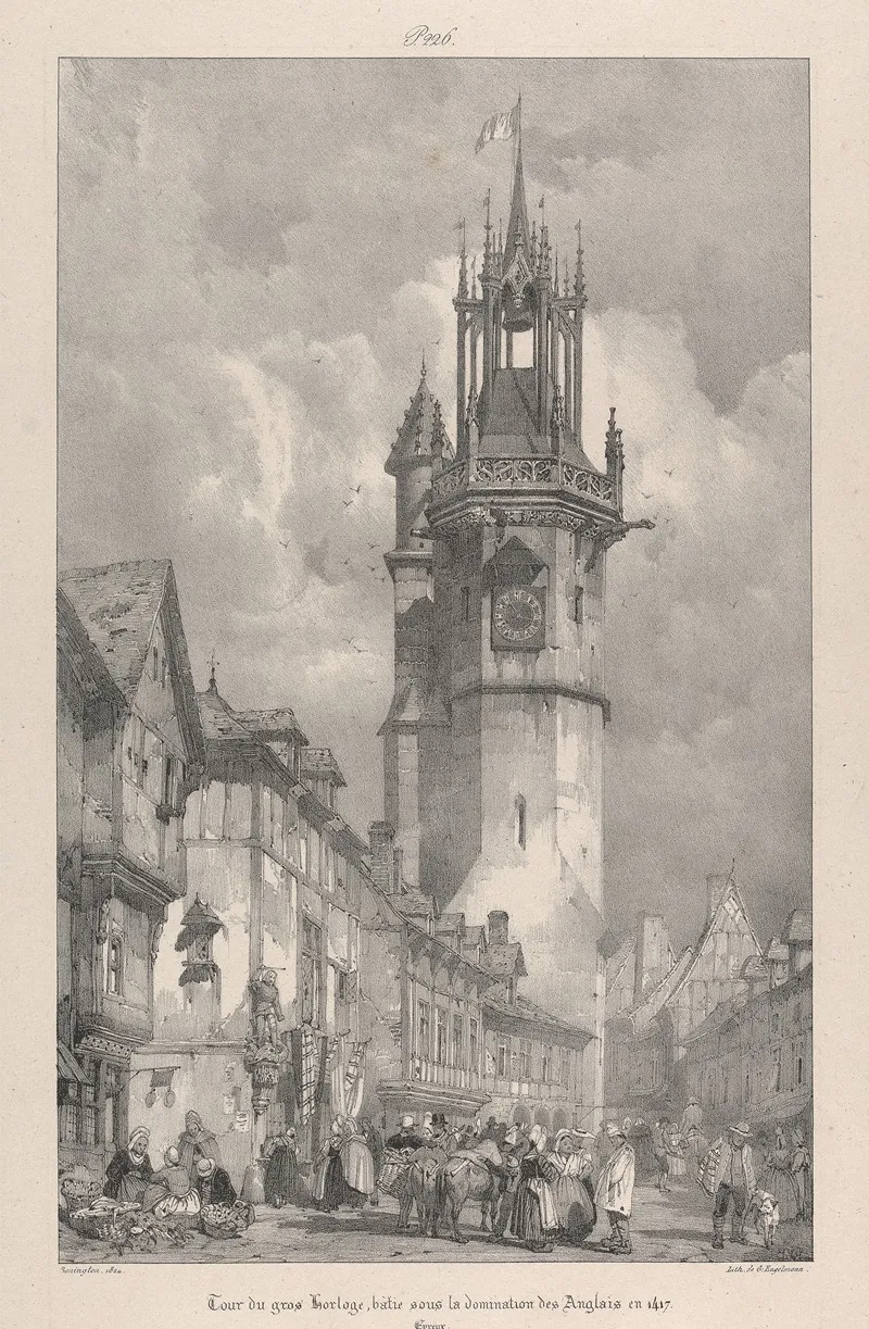 Tour Du Gros Horloge Batie Souis La Domination Des Anglais En 1417