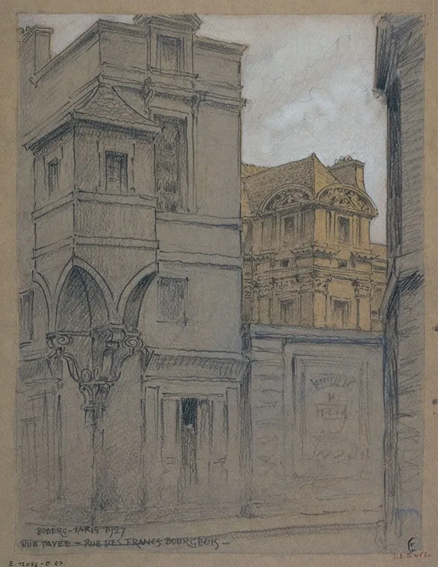 Tourelle De Lhotel Lamoignon Coin De La Rue Des Francs Bourgeois Et Rue Pavee