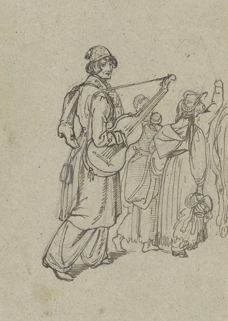 Touring Musicians by Ferdinand Fellner - Canvas Print