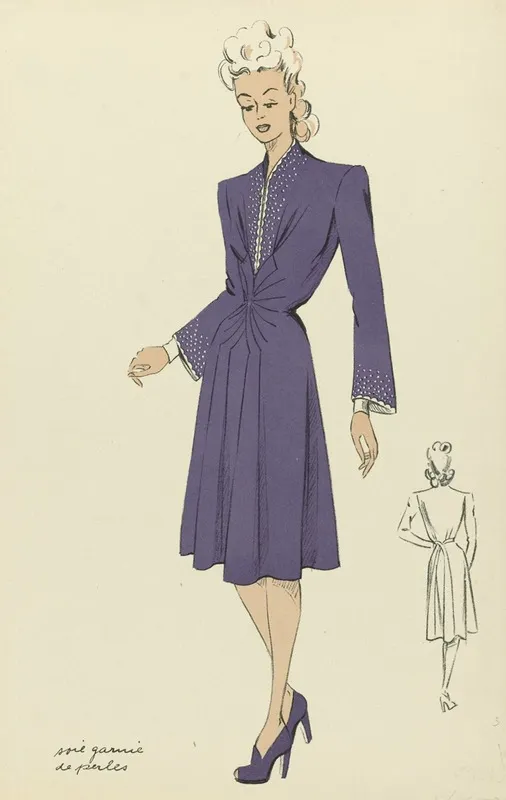 Tout Pour Vous Edition Claspy 1943 No 768 Soie Garnie De Perles