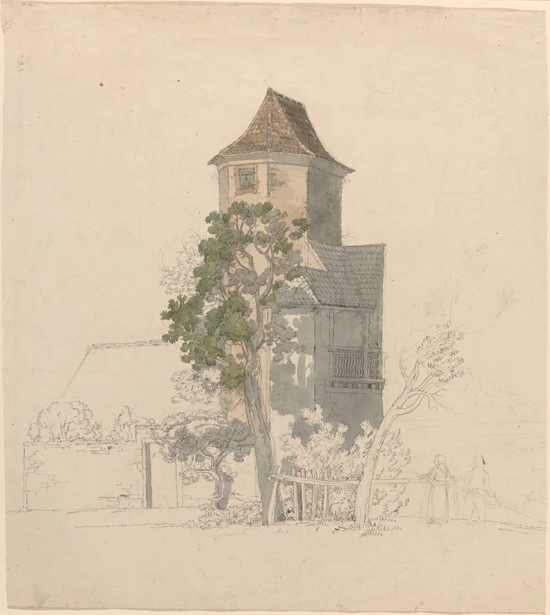 Tower Of A Fortified House Recto