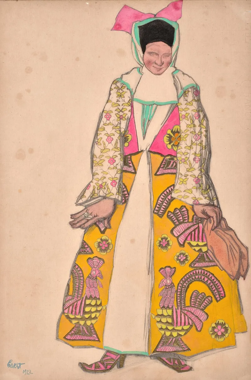Townswoman by Léon Bakst - Canvas Print