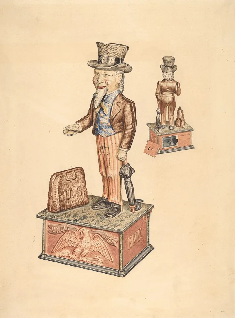 Toy Bank Uncle Sam