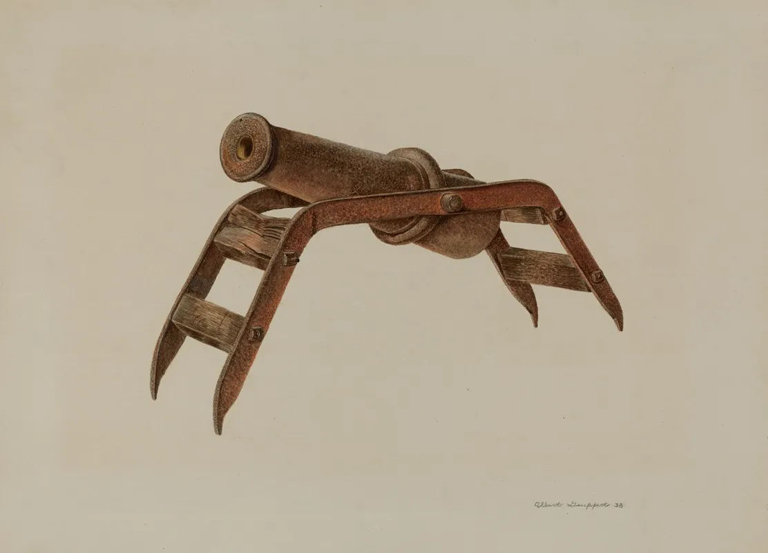 Toy Cannon by Albert Geuppert - Canvas Print