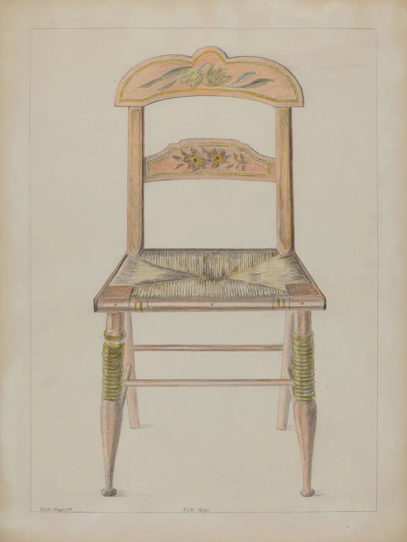 Toy Chair by Edith Magnette - Canvas Print