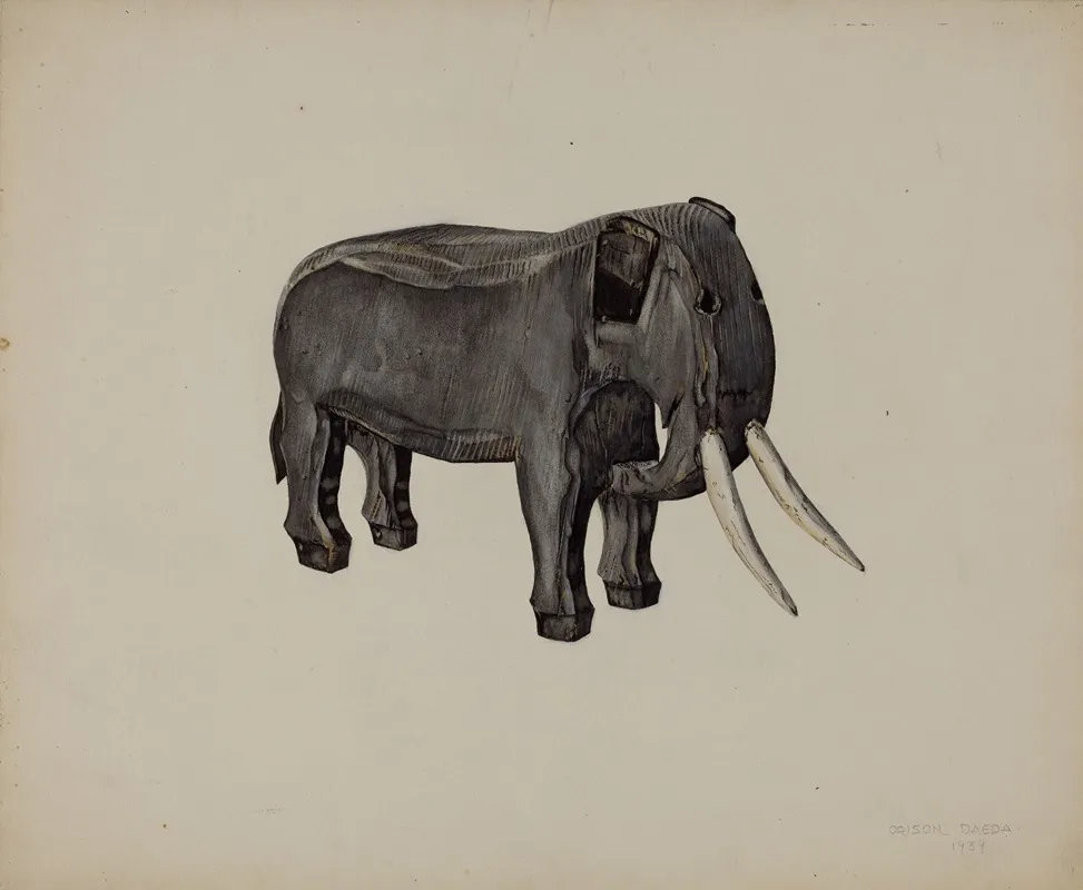 Toy Elephant by Orison Daeda - Canvas Print
