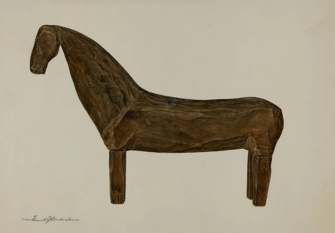 Toy Horse 5 by Frank Budash - Canvas Print