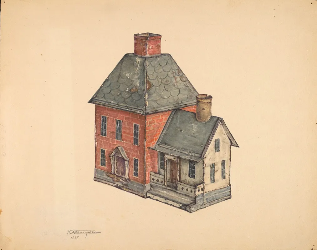 Toy House by Nicholas Acampora - Canvas Print