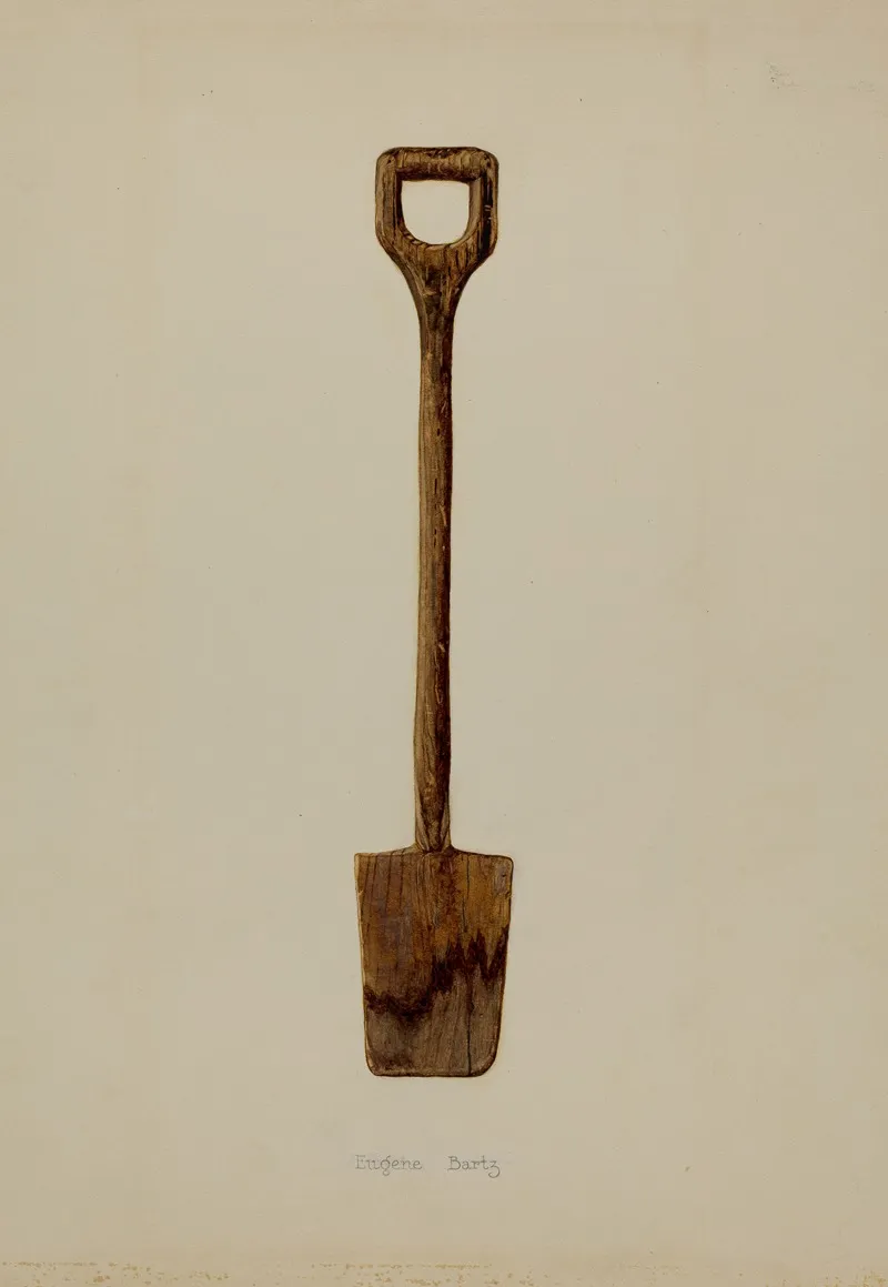 Toy Shovel by Eugene Bartz - Canvas Print