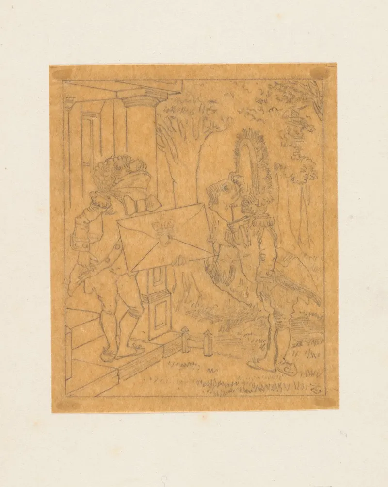 Tracing Of The Fish Footman And The Frog Footman