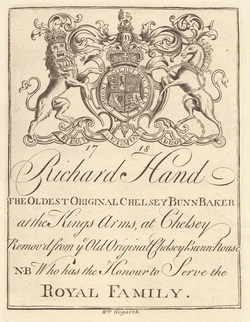 Trade Sheet For Richard Hand The Oldest Original Chelsey Bunn Baker At The Kings Arms Chelsey