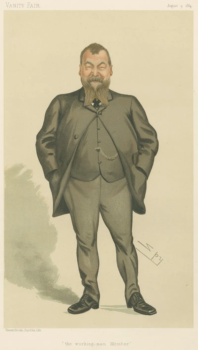 Trade Union Officials The Working Man Member Mr Henry Broadhurst August 9 1884 by Leslie Matthew Ward - Canvas Print