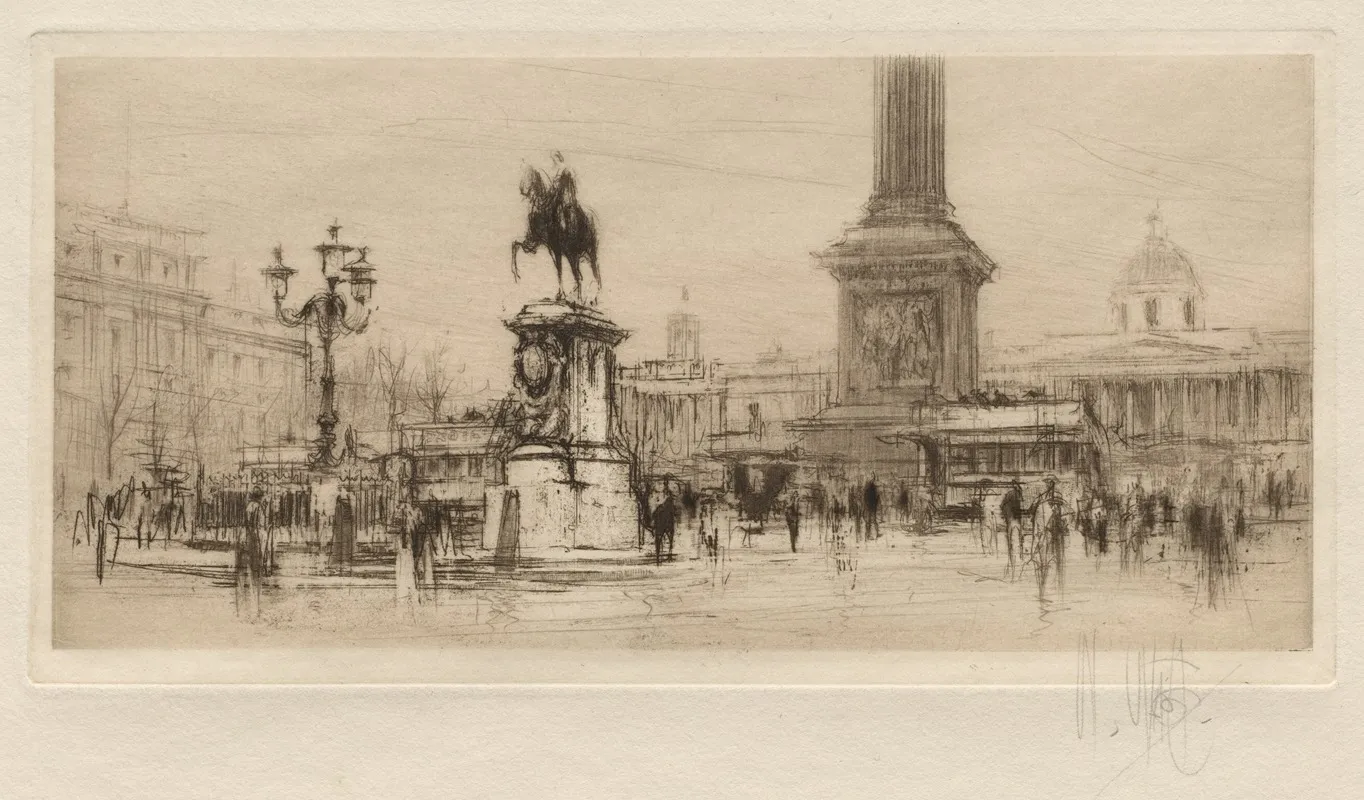 Trafalgar Square by William Walcot - Canvas Print