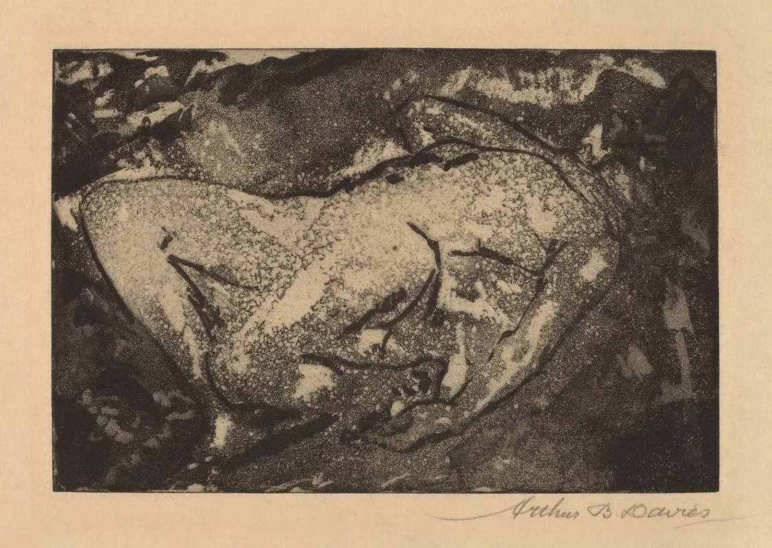 Tragic Figure 2 by Arthur Bowen Davies - Canvas Print
