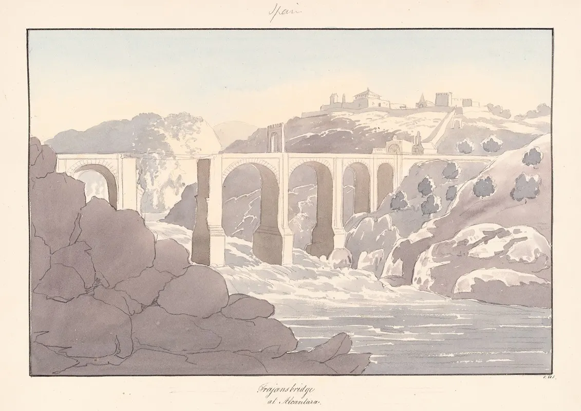 Trajans Bridge At Alcantara