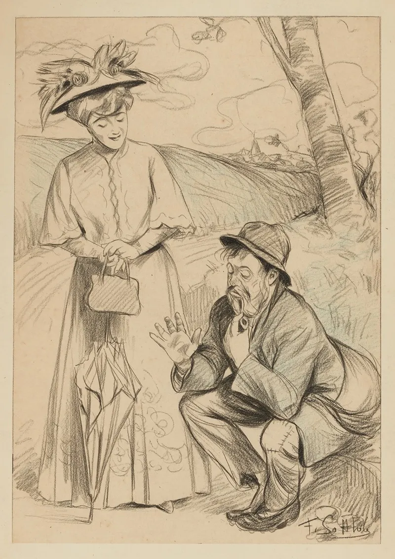Travailleur by Fernand Louis Gottlob - Canvas Print