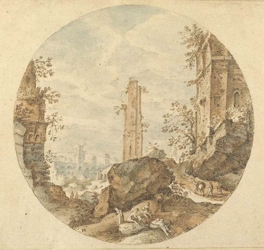 Travellers Among Roman Ruins