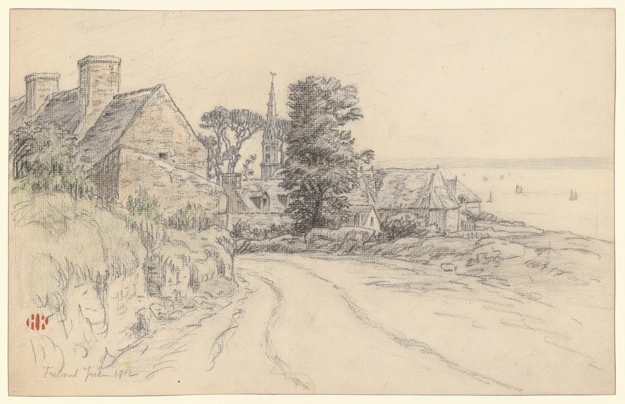 Treboul by Henri Rivière - Canvas Print