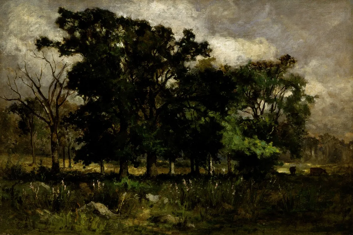 Tree Landscape by Edward Mitchell Bannister - Canvas Print