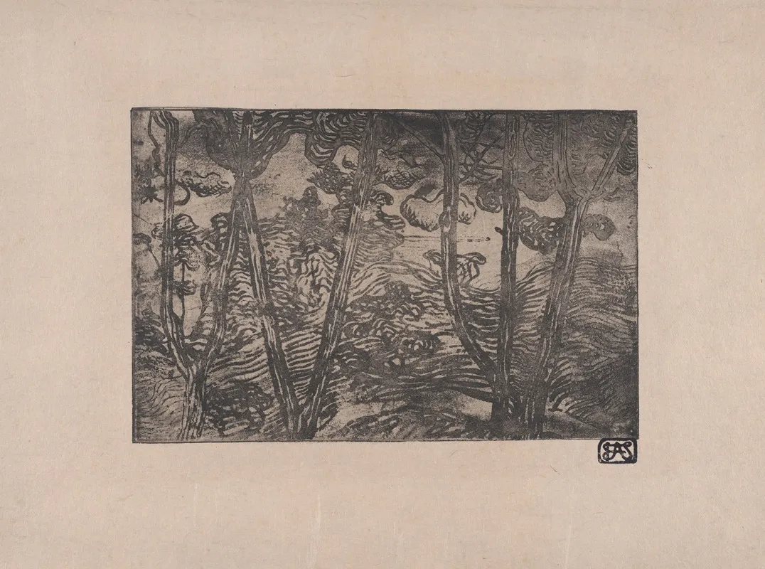 Trees At Night by Armand Seguin - Canvas Print